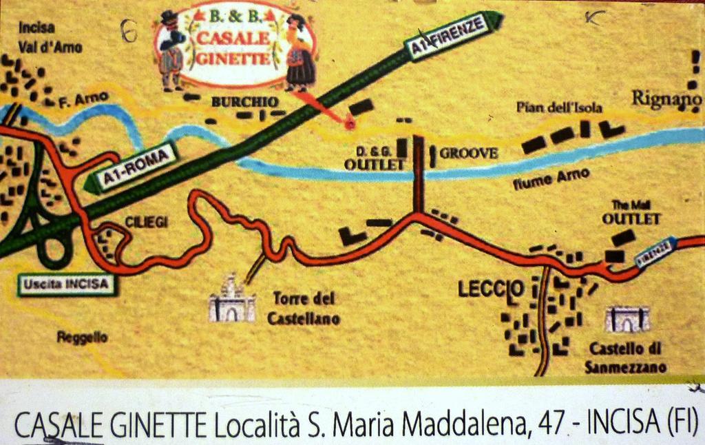 B&B Casale Ginette Incisa in Val d'Arno Екстер'єр фото
